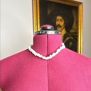 Elegant Stone Beaded Necklace in mint green